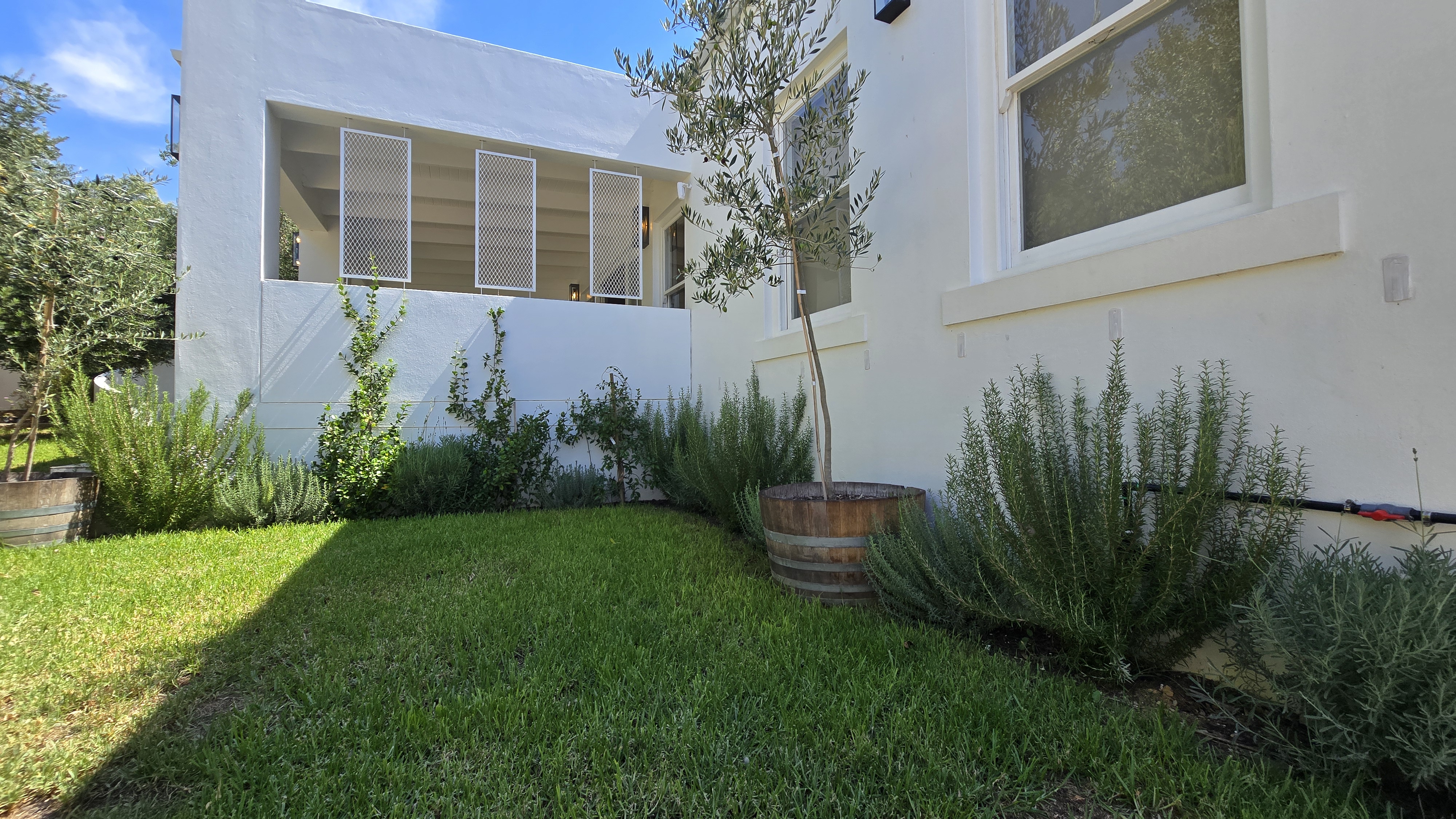 Hoof House exterior and garden